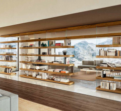 Итальянские Гостиная - Книжный стеллаж Air Shelving 1241 Итальянские Гостиная - Книжный стеллаж Air Shelving 1241 фабрика Lago