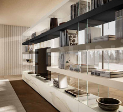 Итальянские Гостиная - Книжный стеллаж Air Shelving 1242 Итальянские Гостиная - Книжный стеллаж Air Shelving 1242 фабрика Lago