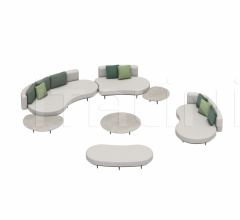 Итальянские Уличная мебель - Диван ORGANIX LOUNGE SET 04 фабрика Royal Botania