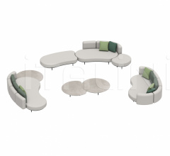Итальянские Уличная мебель - Диван ORGANIX LOUNGE SET 05 фабрика Royal Botania