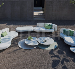 Итальянские Уличная мебель - Пуф ORGANIX LOUNGE OGXL 04 фабрика Royal Botania