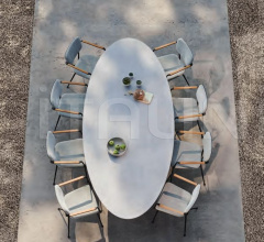 Итальянские Уличные столы - Стол обеденный EXES EXS 2513 Итальянские Уличные столы - Стол обеденный EXES EXS 2513 фабрика Royal Botania