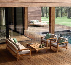 Итальянские Уличные столики - Кресло ZENHIT LOUNGE ZNTL 100 фабрика Royal Botania