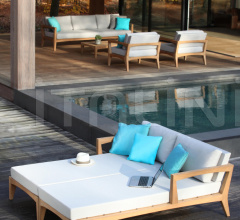 Итальянские Уличные столики - Кресло ZENHIT LOUNGE ZNTL 100 фабрика Royal Botania