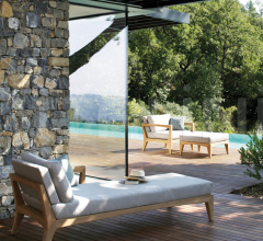 Итальянские Уличная мебель - Пуф ZENHIT LOUNGE ZNTL 75T Итальянские Уличная мебель - Пуф ZENHIT LOUNGE ZNTL 75T фабрика Royal Botania