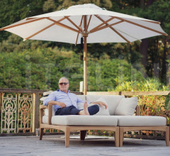 Итальянские Уличные шезлонги - Кушетка ZENHIT LOUNGE ZNTL DBL фабрика Royal Botania