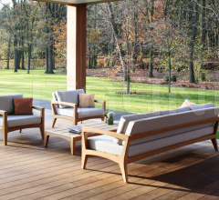 Итальянские Уличные столики - Журнальный столик ZENHIT LOUNGE ZNTL 150T фабрика Royal Botania