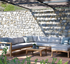 Итальянские Уличные столики - Журнальный столик ZENHIT LOUNGE ZNTL 150T фабрика Royal Botania