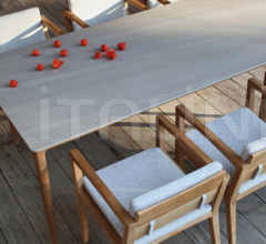 Итальянские Уличная мебель - Стул с подлокотниками ZENHIT LOUNGE ZNT 55 Итальянские Уличная мебель - Стул с подлокотниками ZENHIT LOUNGE ZNT 55 фабрика Royal Botania