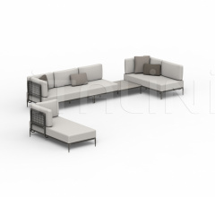 Итальянские Уличная мебель - Диван LUSIT LOUNGE SET 05 Итальянские Уличная мебель - Диван LUSIT LOUNGE SET 05 фабрика Royal Botania