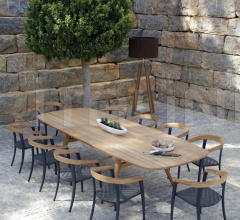 Итальянские Уличные столы - Стол обеденный ZIDIZ ZDZ 3214 Итальянские Уличные столы - Стол обеденный ZIDIZ ZDZ 3214 фабрика Royal Botania