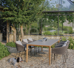 Итальянские Уличные столы - Стол обеденный U-NITE UNT 220 Итальянские Уличные столы - Стол обеденный U-NITE UNT 220 фабрика Royal Botania