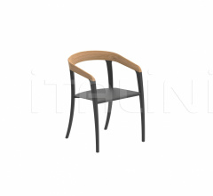 Итальянские Уличная мебель - Стул с подлокотниками JIVE JIV 55W фабрика Royal Botania