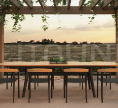 Итальянские Уличная мебель - Стул с подлокотниками JIVE JIV 55W фабрика Royal Botania