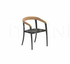 Итальянские Уличная мебель - Стул с подлокотниками JIVE JIV 55WG фабрика Royal Botania