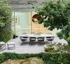 Итальянские Уличная мебель - Стул с подлокотниками FOLIA FOL 55 фабрика Royal Botania