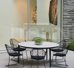 Итальянские Уличная мебель - Стул с подлокотниками FOLIA FOL 55 фабрика Royal Botania