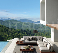 Итальянские Уличная мебель - Диван MOZAIX LOUNGE SET ALUMINIUM 01 фабрика Royal Botania