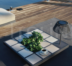 Итальянские Уличная мебель - Диван MOZAIX LOUNGE SET ALUMINIUM 03 фабрика Royal Botania