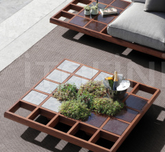 Итальянские Уличная мебель - Диван MOZAIX LOUNGE SET ALUMINIUM 03 фабрика Royal Botania