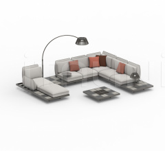 Итальянские Уличная мебель - Диван MOZAIX LOUNGE SET ALUMINIUM 05 Итальянские Уличная мебель - Диван MOZAIX LOUNGE SET ALUMINIUM 05 фабрика Royal Botania