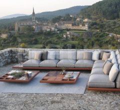 Итальянские Уличная мебель - Диван MOZAIX LOUNGE SET ALUMINIUM 06 Итальянские Уличная мебель - Диван MOZAIX LOUNGE SET ALUMINIUM 06 фабрика Royal Botania