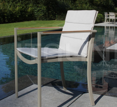 Итальянские Уличная мебель - Стул с подлокотниками O-ZON OZN 55T Итальянские Уличная мебель - Стул с подлокотниками O-ZON OZN 55T фабрика Royal Botania