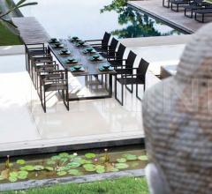 Итальянские Уличные столы - Стол обеденный NINIX NNX 150 Итальянские Уличные столы - Стол обеденный NINIX NNX 150 фабрика Royal Botania