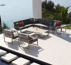 Итальянские Уличная мебель - Диван NINIX LOUNGE NNXL 80LT Итальянские Уличная мебель - Диван NINIX LOUNGE NNXL 80LT фабрика Royal Botania
