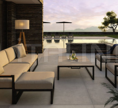 Итальянские Уличная мебель - Диван NINIX LOUNGE NNXL 160LT Итальянские Уличная мебель - Диван NINIX LOUNGE NNXL 160LT фабрика Royal Botania