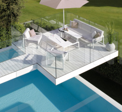 Итальянские Уличная мебель - Диван NINIX LOUNGE NNXL 160RT Итальянские Уличная мебель - Диван NINIX LOUNGE NNXL 160RT фабрика Royal Botania