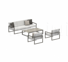 Итальянские Уличная мебель - Диван NINIX LOUNGE SET 02 фабрика Royal Botania