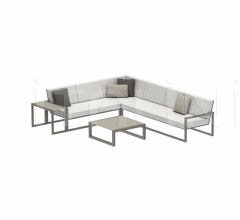 Итальянские Уличная мебель - Диван NINIX LOUNGE SET 05 фабрика Royal Botania