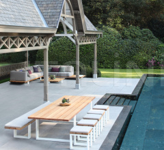 Итальянские Уличные столики - Журнальный столик VIGOR LOUNGE VGRL 150T фабрика Royal Botania