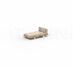 Итальянские Уличные шезлонги - Кушетка VIGOR LOUNGE VGRL DAYBED фабрика Royal Botania