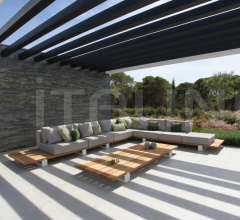Итальянские Уличная мебель - Диван VIGOR LOUNGE SET 02 фабрика Royal Botania
