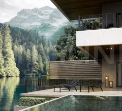 Итальянские Уличные шезлонги - Шезлонг ALURA ALR 195 фабрика Royal Botania