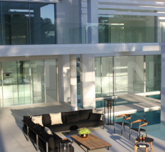 Итальянские Уличные столики - Журнальный столик ALURA LOUNGE ALRL 140 LTH Итальянские Уличные столики - Журнальный столик ALURA LOUNGE ALRL 140 LTH фабрика Royal Botania