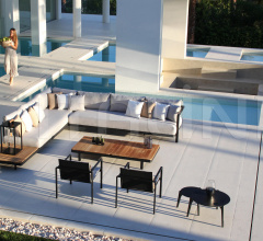 Итальянские Уличная мебель - Диван ALURA LOUNGE SET 02 Итальянские Уличная мебель - Диван ALURA LOUNGE SET 02 фабрика Royal Botania