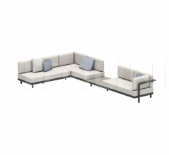 Итальянские Уличная мебель - Диван ALURA LOUNGE SET 11 Итальянские Уличная мебель - Диван ALURA LOUNGE SET 11 фабрика Royal Botania