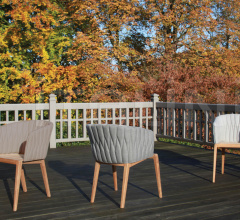 Итальянские Уличная мебель - Стул с подлокотниками CALYPSO CLY 55 фабрика Royal Botania