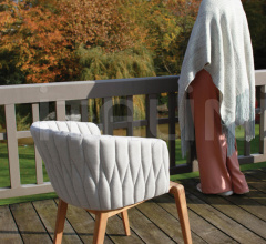 Итальянские Уличная мебель - Стул с подлокотниками CALYPSO CLY 55 фабрика Royal Botania