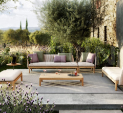 Итальянские Уличные столики - Журнальный столик CALYPSO LOUNGE CLYL 140T Итальянские Уличные столики - Журнальный столик CALYPSO LOUNGE CLYL 140T фабрика Royal Botania