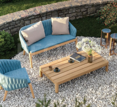Итальянские Уличные столики - Журнальный столик CALYPSO LOUNGE CLYL 140T Итальянские Уличные столики - Журнальный столик CALYPSO LOUNGE CLYL 140T фабрика Royal Botania
