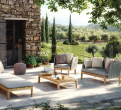 Итальянские Уличная мебель - Диван CALYPSO LOUNGE SET 06 фабрика Royal Botania