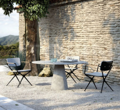 Итальянские Уличные столы - Стол обеденный CONIX CNX 120R Итальянские Уличные столы - Стол обеденный CONIX CNX 120R фабрика Royal Botania