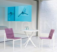 Итальянские Уличные столы - Стол обеденный TRAVERSE TRV 80FR Итальянские Уличные столы - Стол обеденный TRAVERSE TRV 80FR фабрика Royal Botania