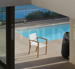 Итальянские Уличная мебель - Стул с подлокотниками XQI XQI 55 фабрика Royal Botania