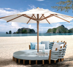 Итальянские Уличная мебель - Диван LOTUS LTS 220R фабрика Royal Botania