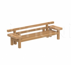 Итальянские Уличная мебель - Скамейка NARA NAR 265 фабрика Royal Botania